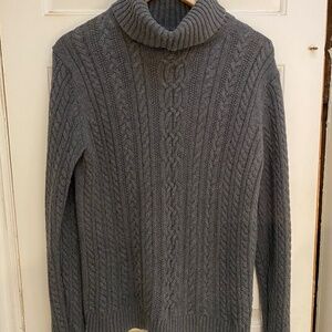 Standard fisherman cable turtleneck sweater